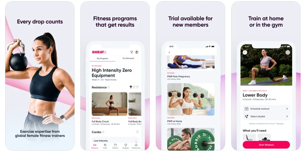 sweat best fitness apps