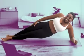 Woman Doing Side Plank