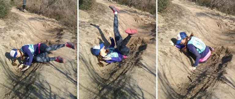how to fall safely trail running beginners