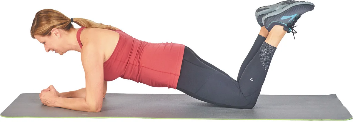modified plank for senior lower back pain
